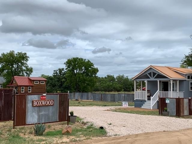 Entrance to Boxwood Tiny Home Community